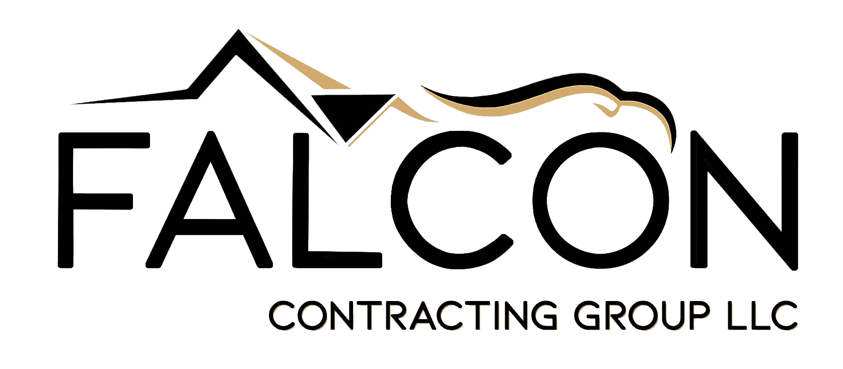 Falcon Logo Black & Gold Transparent